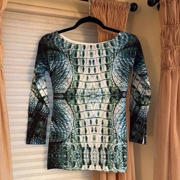 Citi Life Reptile Print Tee Shirt Top - Picture 1 of 6